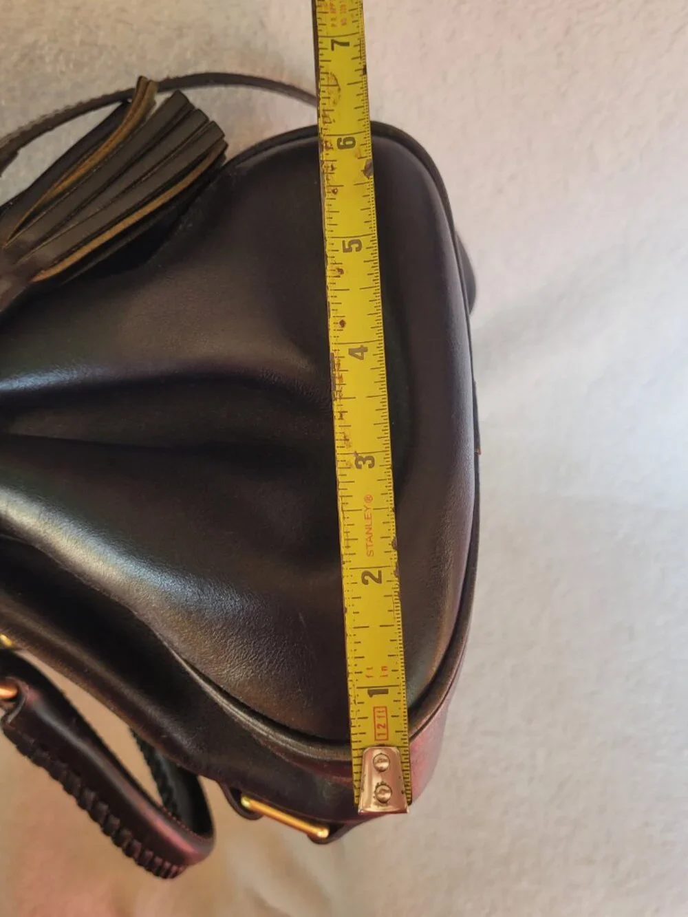 Dooney & Bourke Black Florentine Leather Satchel - Large